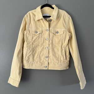 OLD NAVY GIRL'S YELLOW DENIM JACKET YOUTH XL 14/16‎ -- FLAW